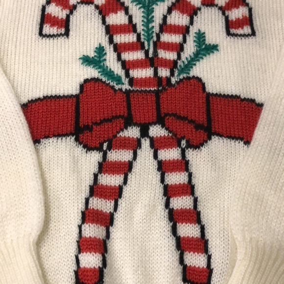 Hunters Run Oversized Candy Cane Holiday Sweater Size M - Picture 3 of 10